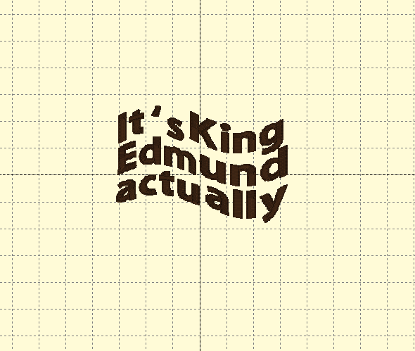 It's king Edmund actually embroidery crewneck