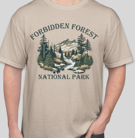 Forbidden Forest National Park graphic tee